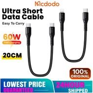 Mcdodo Powerbank Usb Power Bank Cable Type C to Type C  / IP / Micro Fast Charging QC4.0 Short Cable
