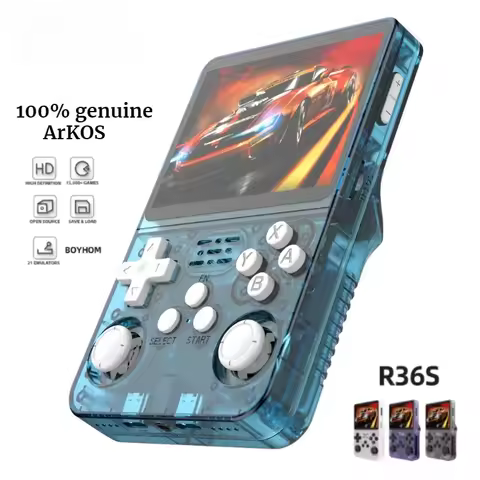 Portable R36S Pro Handheld Console - 3.5" IPS Linux 64/128/256GB w/15K Preloaded Games & Plug & Play