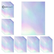.60 Sheets Holographic Laminate Sheets Clear Gitter Holographic Sticker Paper Vinyl Laminate Film 11