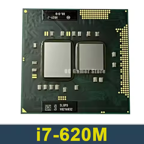 Core i7-620M i7 620M SLBTQ SLBPD 2.6GHz Dual-Core Quad-Thread CPU Processor 4M 35W Socket G1 / rPGA9