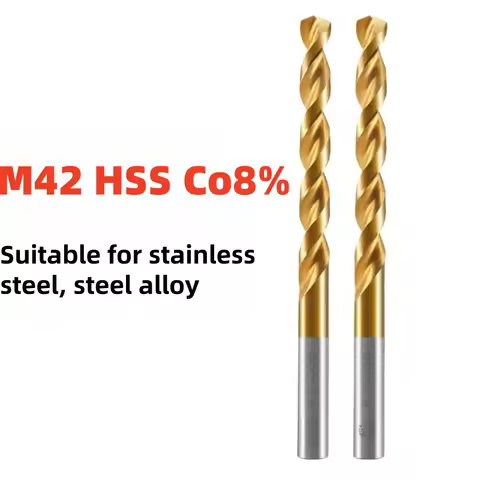 M42 Cobalt Twist Drill Bit HSS Co8 HSS-PM High Performance for Carbon Steel Copper Stainless Steel H