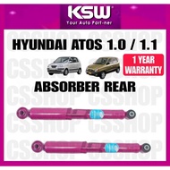 HYUNDAI ATOS 1.0 / 1.1 / INOKOM ATOS 1.0 / 1.1 REAR ABSORBER BRAND KSW SUSPENSION