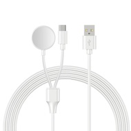 USB C Charger for Samsung Galaxy Watch 2 in 1 Type C USB A Cable 3.94 fit for Galaxy Watch 5 Pro/5/4