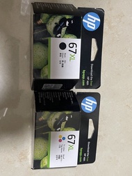 HP 67XL 黑色及彩色墨水匣