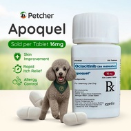 Apoquel 16mg per Tablet Anti Itching and Allergy Dog Medicine for Skin by Zoetis (Oclacitinib)