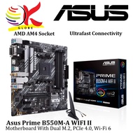ASUS PRIME B550M-A WIFI II AM4 MOTHERBOARD COMBO AMD AM4  RYZEN 5 5500 / AM4 RYZEN 5 5600G - MAINBOA