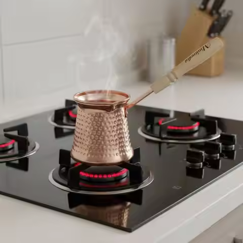 Turkish Coffee Pot Thickened Frame Cezve Arabic Cezve Versatile Greek Briki Accurate Pouring Spout S