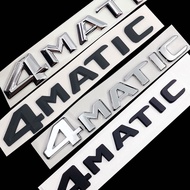 4MATIC Logo For Mercedes Benz A B C E G S ML SL CL GLA CLA Class AMG 4MATIC 4 MATIC Trunk Chrome Bla