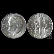 Readystock American 10 US Cents President Roosevelt 17.8mm America Foreign Currency Coins Coins Curr