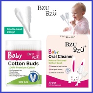BZU BZU Baby Cotton Buds (200pcs) | BZU BZU Baby Oral Cleaner (30pcs)