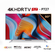 ☯TCL 50 inch 4K HDR Android Smart TV Dolby Vision &amp; Audio, HandsFree Voice Control 50P727 Rntg