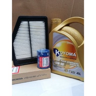 HONDA CIVIC TRO FB 1.8, 2.0 AIR FILTER + OIL FILTER + KOYOMA 5W40 FULLY SYNTHETIC ENGINE OIL