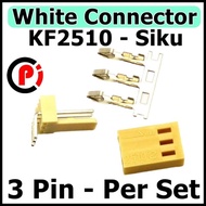 SIKU White Housing Connector 3 Pin Elbow Socket Connector 3Pin Edge