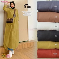 Baju Long Tunik Dewasa Elle Bahan Toyobo Premium Pakaian Wanita Muslimah