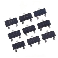 100Pcs Smd Sot23 Transistor, , S8050, S8550, Ss8550, S9012, S9013, S9014, S9015, S9018, J3Y Sty Y1, 