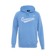CONVERSE MEN'S CONVERSE SCRIPT PULLOVER HOODIE - LT ARMORY BLUE