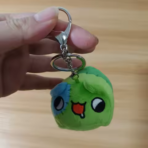 Zombie Bugcat Capoo Cosplay Small Cute Soft Cat Anime Keychain Pendant 10cm Green Cartoon Mascot