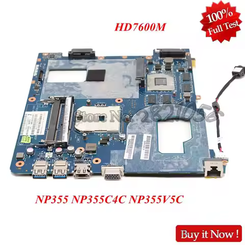 NOKOTION For Samsung NP355 NP355C4C NP355V5C Laptop Motherboard QMLE4 LA-8863P BA59-03568A HD7600M V
