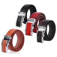 Thắt lưng nam da cá sấu Huy Hoàng nguyên con bụng 3,5P màu đen, nâu đỏ, nâu đất, vàng bò HT4742-43-4