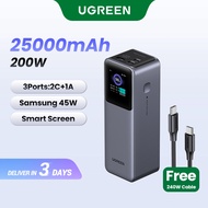 UGREEN 25000mAh Nexode PowerBank PD200W Fast Charging for T14 Dell Lenovo MacBook Air Samsung S24 Ul