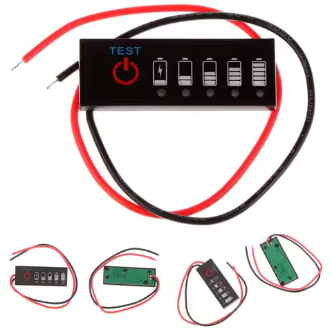 Battery Level Indicator 18650 Lithium Capacity Tester Meter 2S-7S 7.4V-29.4V 15mA Module Lithium Bat