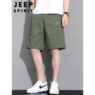 JEEP SPIRIT JEEP SPIRIT Overalls Shorts Men Summer Thin Casual Cropped Pants Men Outer Wear