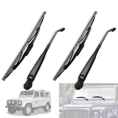2X Front Windscreen Windshield Wash Wiper Arm & Blade LHD RHD For Land Rover Defender 90 110 1987 - 