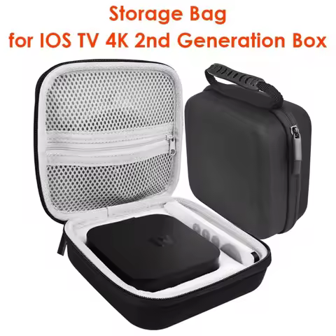 Hardshell Travel Case for Apple TV 4K 2nd Generation Box Remote Carrying Case Hard EVA Storage Bag f