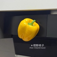 Three-Dimensional 3d Creative Home Decoration Fun [Home Goods] Simulation Colorful Pepper Magnetic R