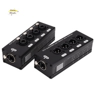 1Pair 4-Channel 3-Pin XLR or 6.3Mm Audio and  over Network Cable Extender,  Network Extender; XLR Au