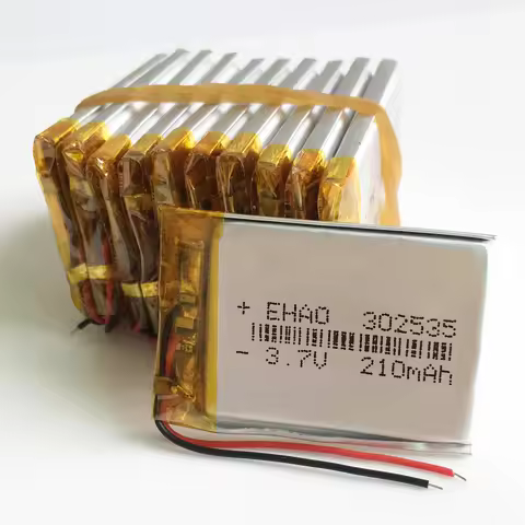 10 pcs 302535 3.7V 210mAh Lithium Polymer LiPo Rechargeable Battery For Mp3 Bluetooth Speaker Record