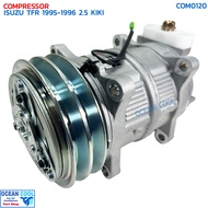 คอมแอร์ อีซูซุ ทีเอฟอาร์ แอร์ กีกิ 1995 - 1996 เครื่อง 2.5 ซีซี COM0120 COMPRESSOR ISUZU TFR ’95-’96 KIKI R134a คอมเพรสเซอร์ Zexel ไม่มีเทอร์โบ