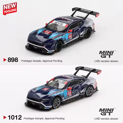 MINIGT 1/64 Ford Mustang GT3 #64 #65 Ford Multimatic Motorsports 2024 MGT01012-CH MGT00898-CH Cars A