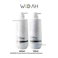 Navensi Collagen Protein Keratin Natural Mild Herbal Shampoo&amp;Conditioner แชมพู&amp;ครีมนวด นาเวนซี่ คอลลาเจน โปรตีน เคราติน 400ml/728ml