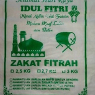 Plastik Beras Zakat fitrah 2,5 kg