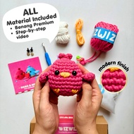 DIY Crochet Kit Amigurumi - Hana The Lovebird - Beginner Doll Knitting Crochet Kit Crochet Set