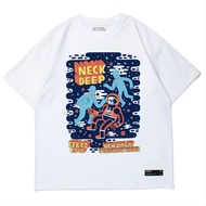 Tshirt Neckdeep Vintage Kaos lengan pendek Putih