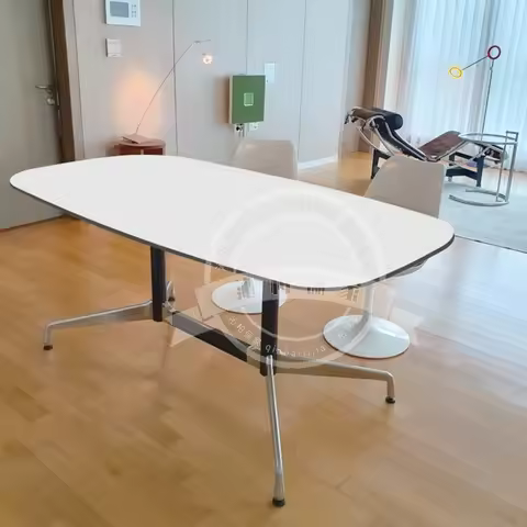 Desk Workbench Eames Table Stainless Steel Dining Table Bauhaus Black Rectangle Solid Wood Medieval 