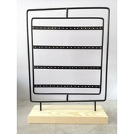 Wooden Base Rotating Earring Display Holder Rack
