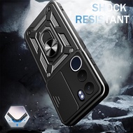 For Vivo Y19s 4G Global Slide Window Lens Protect Armor Phone Case for Vivo Y19s 4G Holder Ring Cove