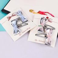 Double Ribbon Hair Clip Korean Hair Clip Korean Ribbon Hair Clip