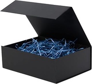 Large Black Gift box Graduation gift card box 12.9x9.8x4.7 2pcs packaging flower gift boxes for pres