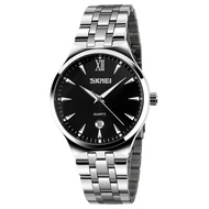 Men's Brand Luminous Business Watch Waterproof Stainless Steel Band Date Display Quartz Wristwatch