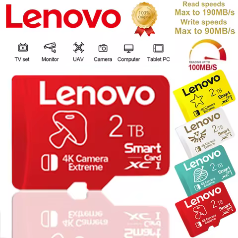 Lenovo 2TB Memory Card 128GB Class 10 V60 TF Card 1TB Mini SD Card 512GB High Speed Micro TF SD Card