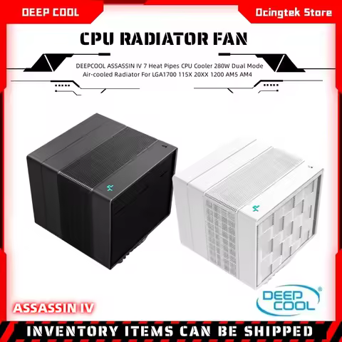 DEEPCOOL ASSASSIN IV 7 Heat Pipes CPU Cooler 280W Dual Mode Air-cooled Radiator For LGA1700 115X 20X