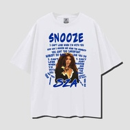 เสื้อยืด ขนาดใหญ่ พิมพ์ลาย Sza Snooze สไตล์วินเทจ