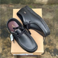 (FREE GIFTS 🎁) CLARKS WALLABEES [READY STOCK] Genuine Black Leather  01 @ 10  S1010001 KASUT SHOES M