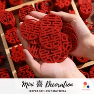 Wedding Decoration Chinese Xi Word Guo Da Li Mini Sprinkle Hand Throwing [READY STOCK IN SG]