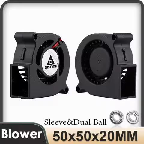 Gdstime 50mm x 20mm Turbine Turbo Micro Blower Fan 5V 12V 24V 5020 Cooling for DIY 3D Printer Humidi