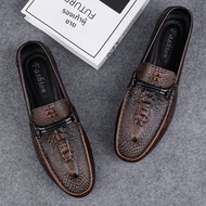 NUDANLAI | รองเท้า Moccasin Loafer Slip-On สำหรับผู้ชาย